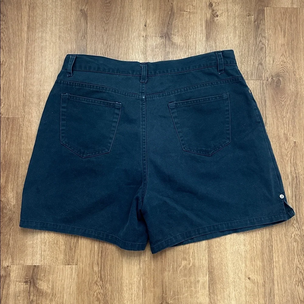 Vintage Bill Blass 100% Cotton Navy Shorts‎